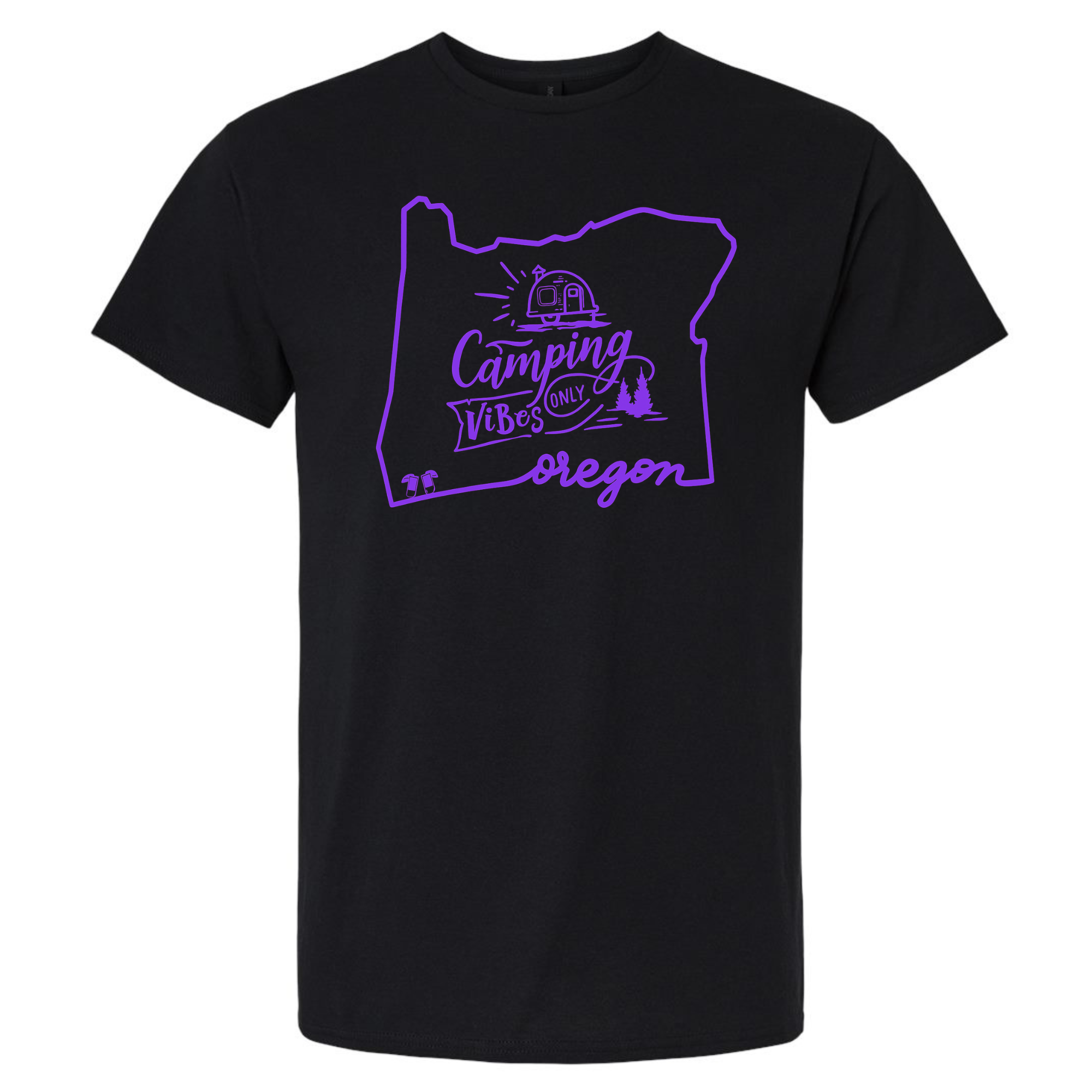 Oregon Camping Vibes Only T-Shirt