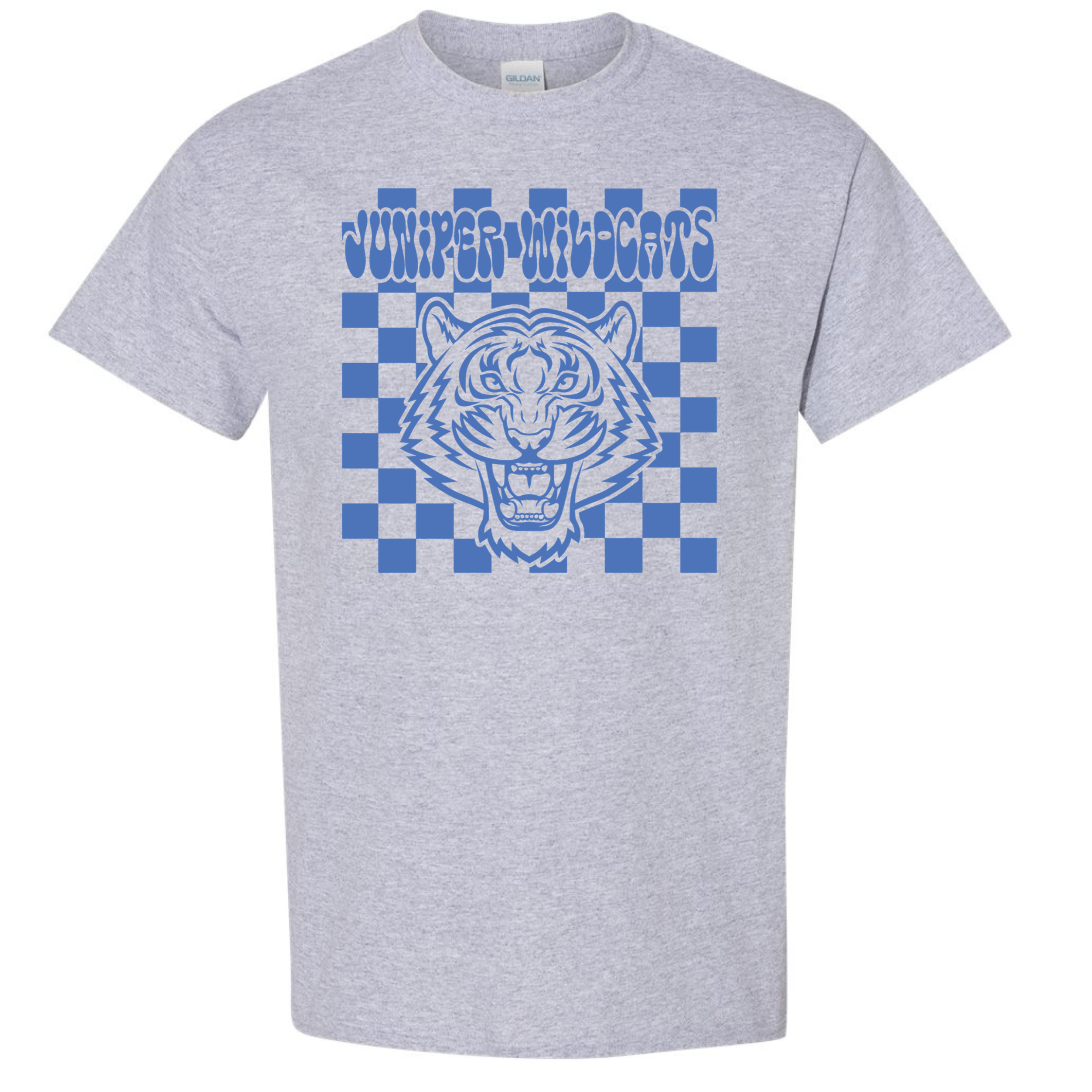 New Blue Wild Cat Short Sleeve