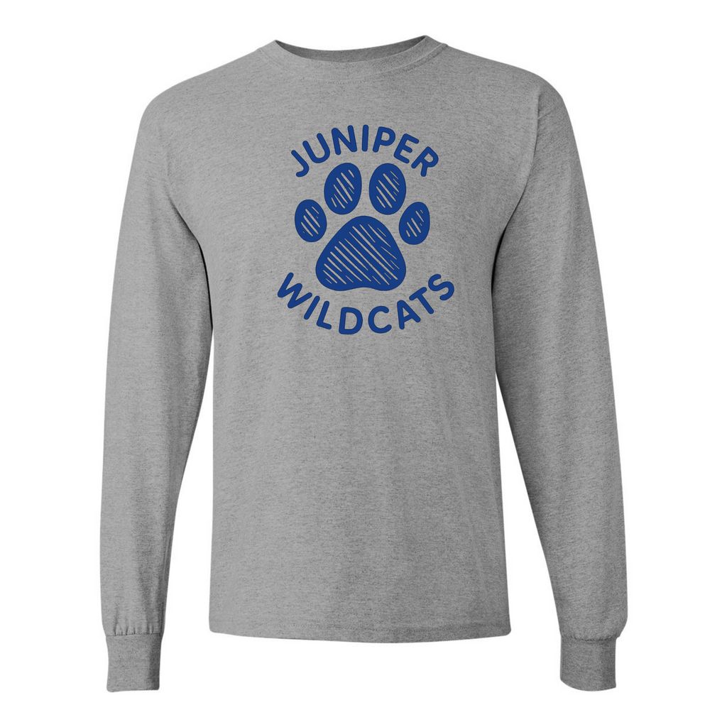 Blue Paw Print Long Sleeve