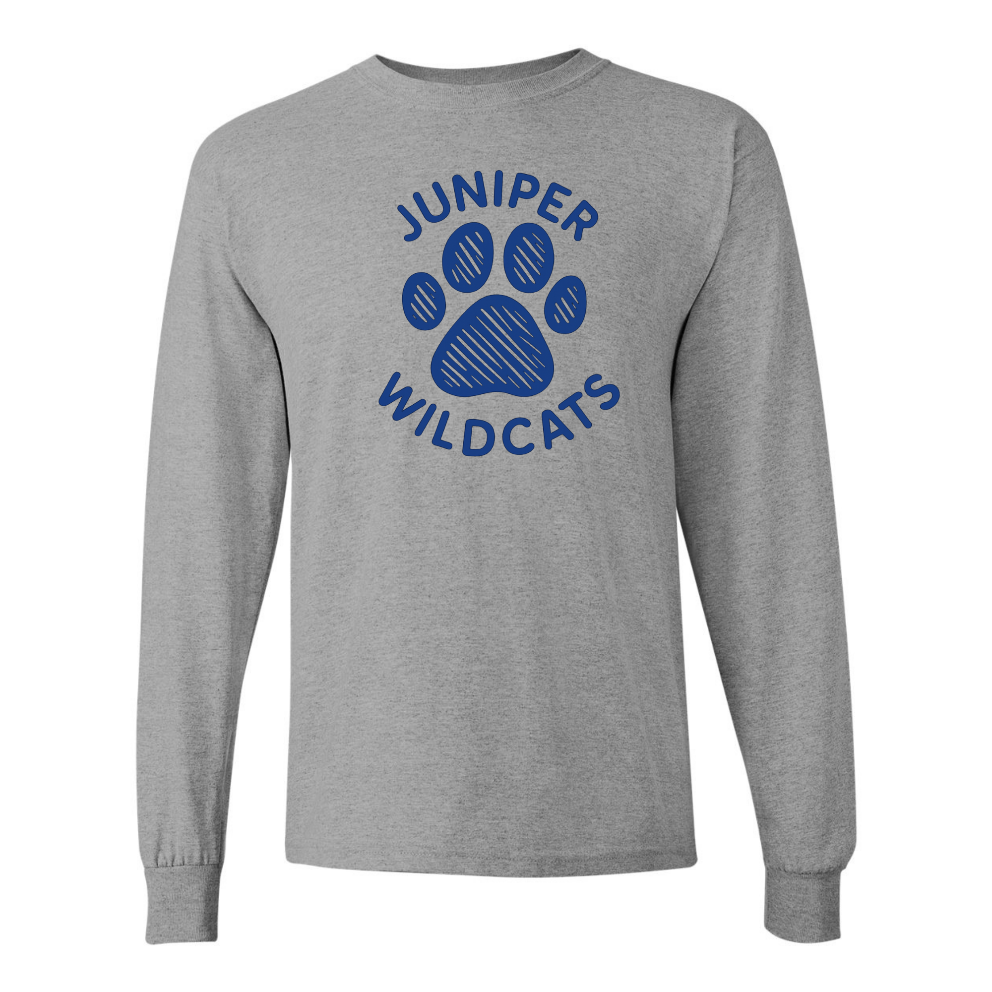 Blue Paw Print Long Sleeve