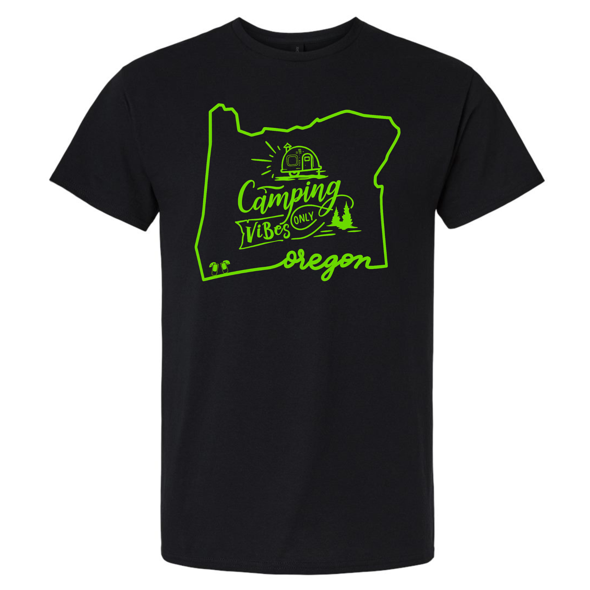 Oregon Camping Vibes Only T-Shirt