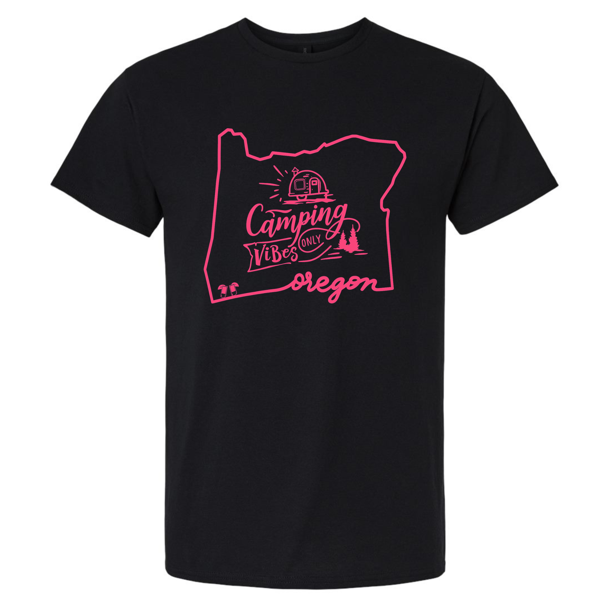 Oregon Camping Vibes Only T-Shirt