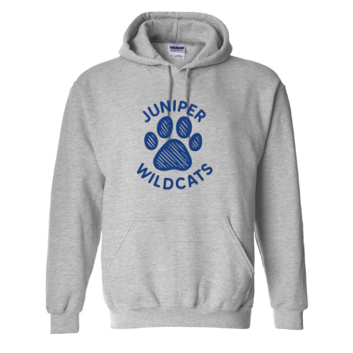 Blue Paw Print on Hoodie