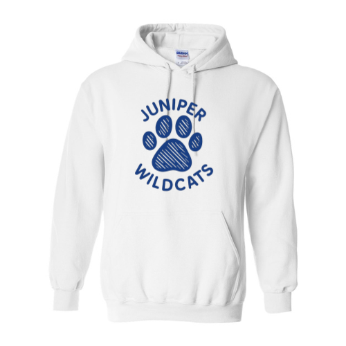 Blue Paw Print on Hoodie