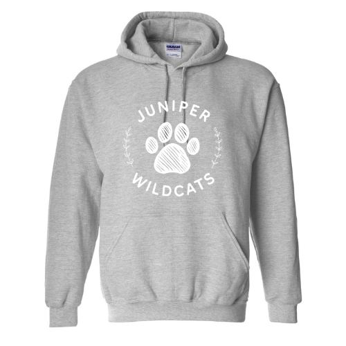 White Paw Print Hoodie