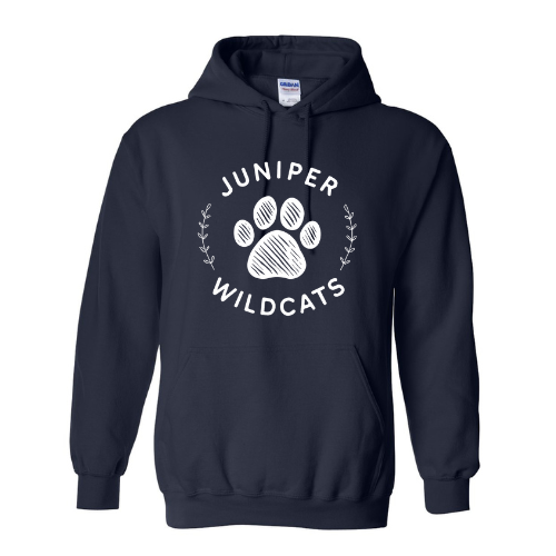 White Paw Print Hoodie