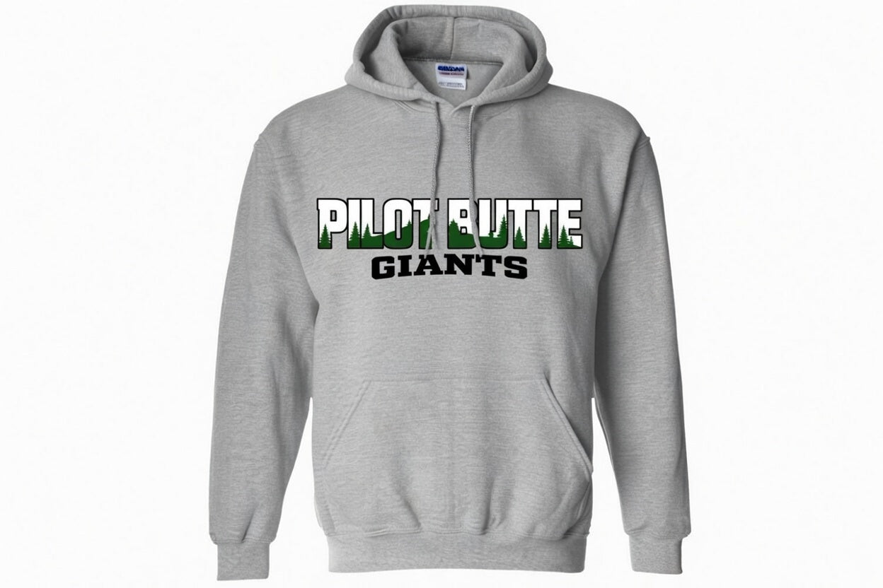 PB Black Giants logo on Sports Gray Hoodie