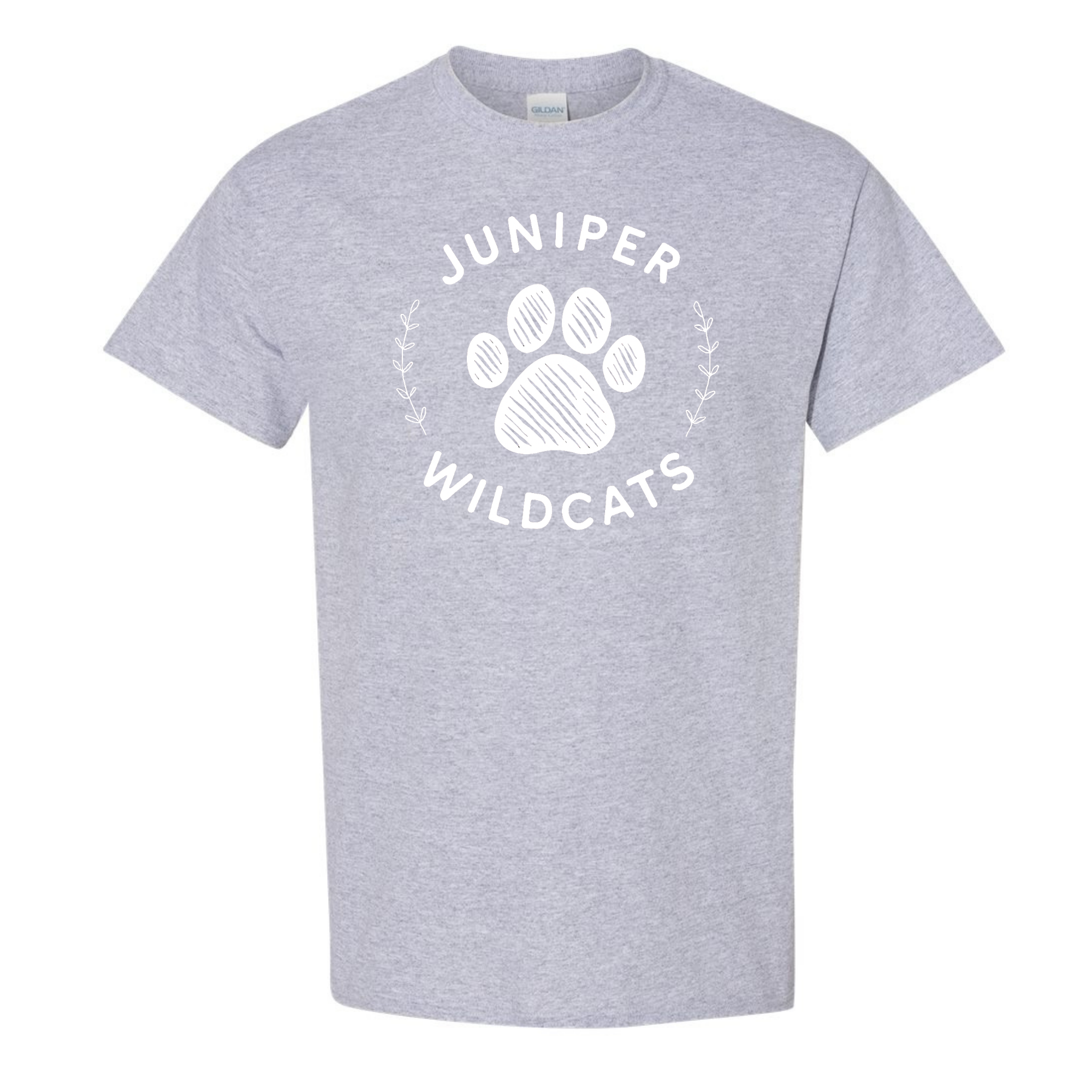 White Paw print on T-Shirt