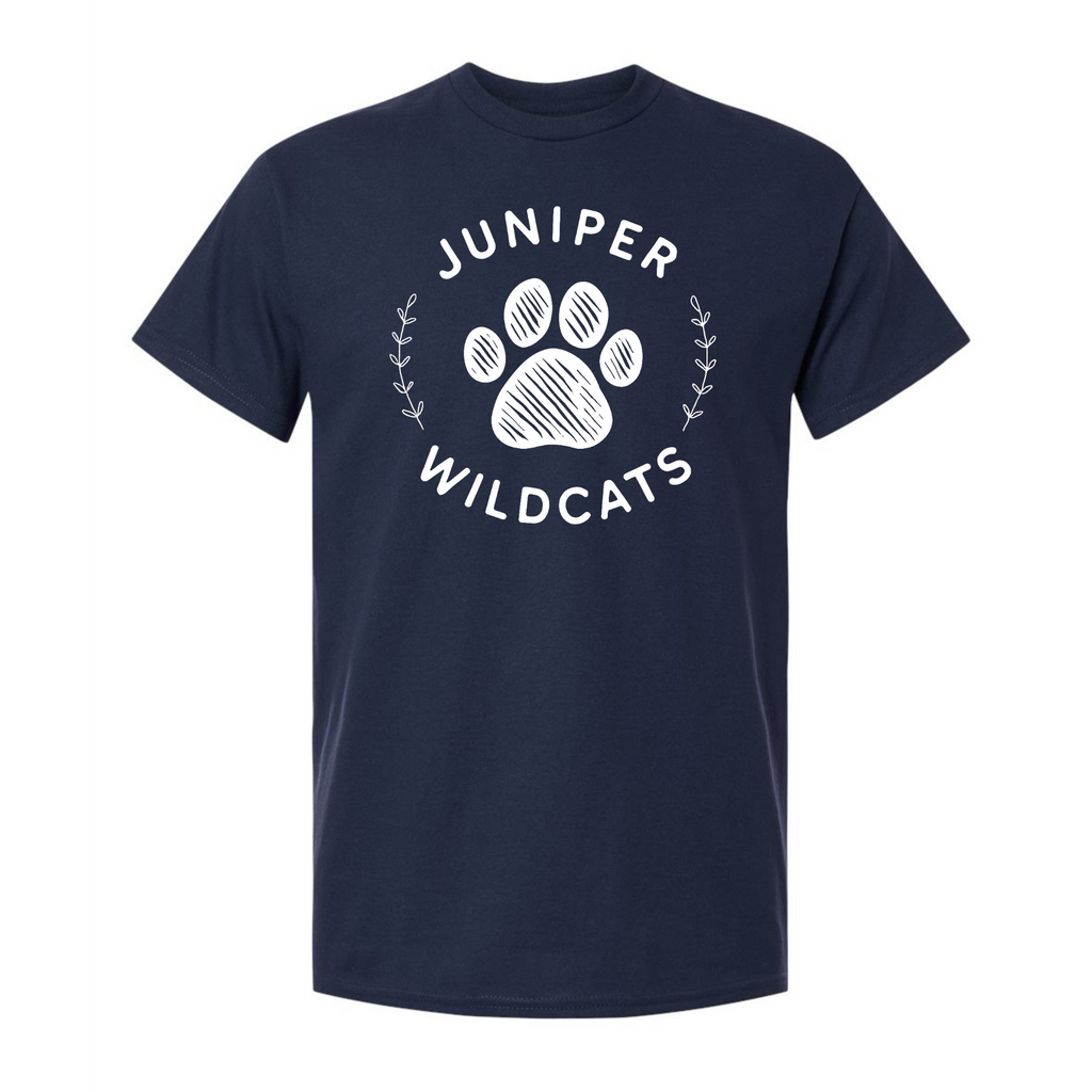 White Paw print on T-Shirt